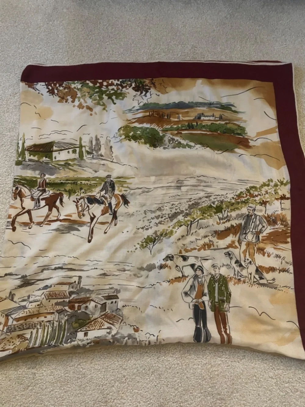 Loro Piana Ivory September Val D'orcia Cashmere & Silk Scarf